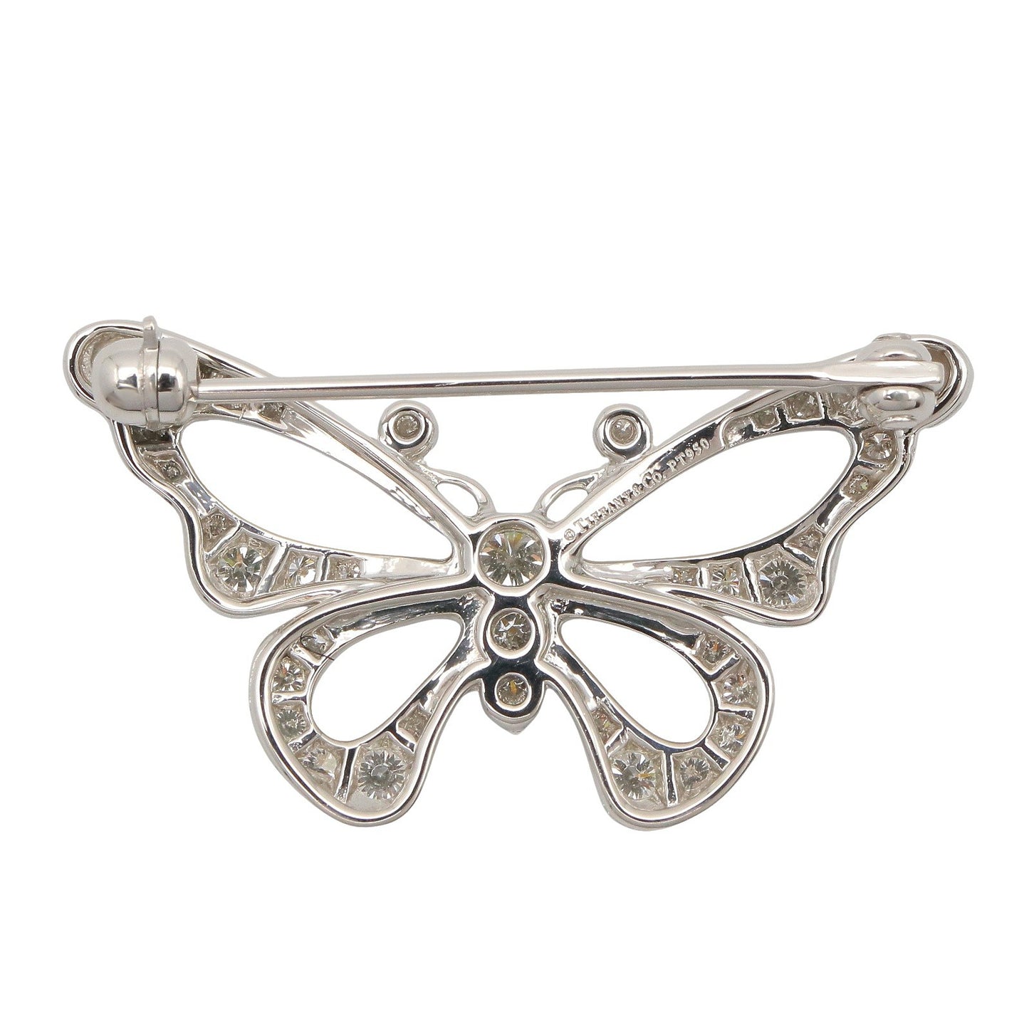 バタフライ ブローチ ダイヤ ブローチ PT950 ダイヤモンド クリア プラチナ ティファニー アクセサリー TIFFANY & Co.