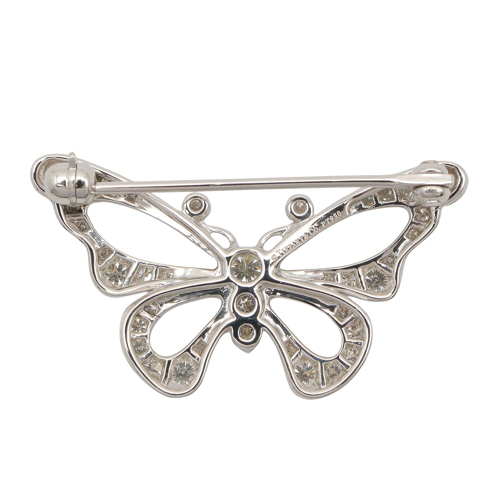 バタフライ ブローチ ダイヤ ブローチ PT950 ダイヤモンド クリア プラチナ ティファニー アクセサリー TIFFANY & Co.