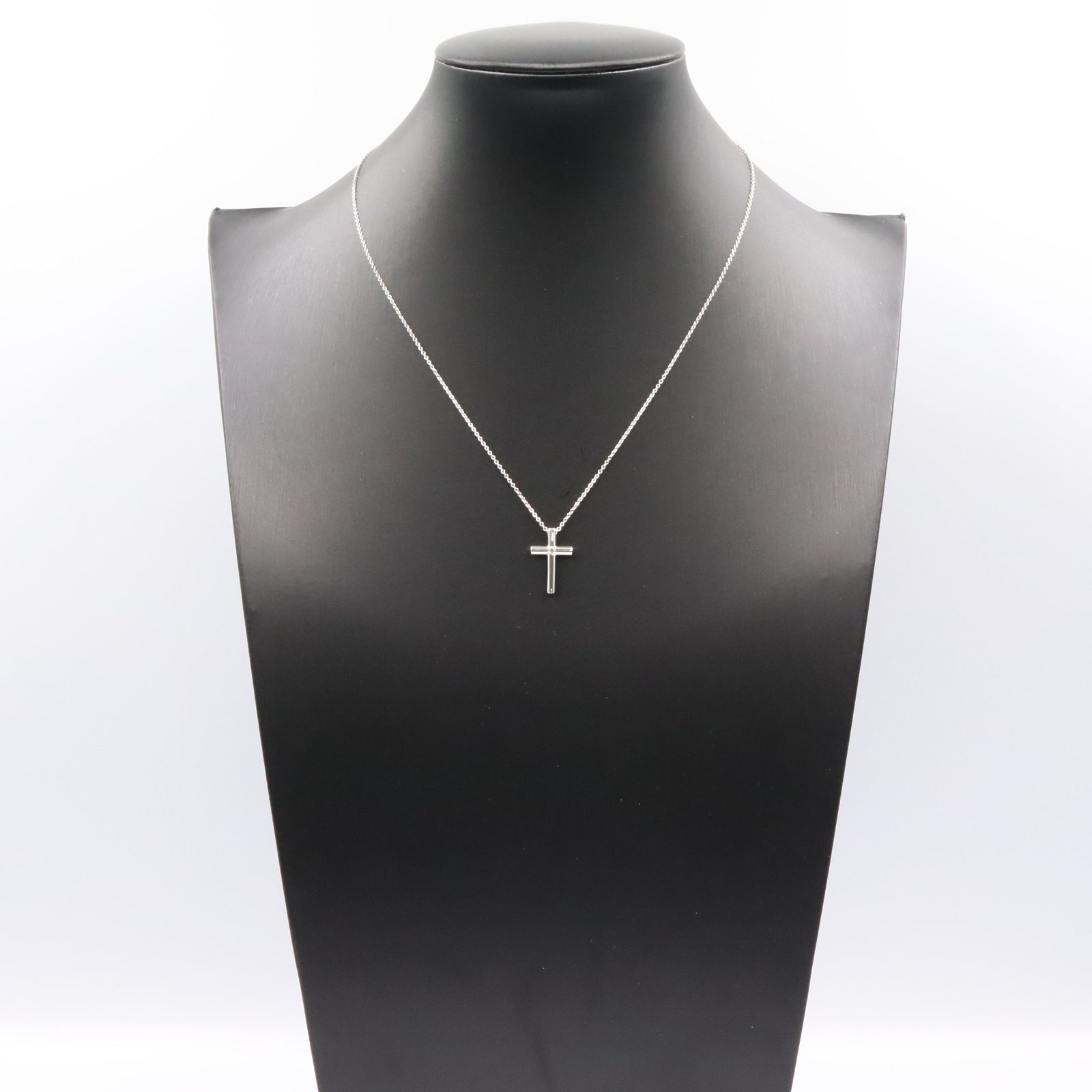 クロス 1PD ネックレス ネックレス K18WG ダイヤモンド ホワイトゴールド クリア ティファニー アクセサリー TIFFANY & Co.