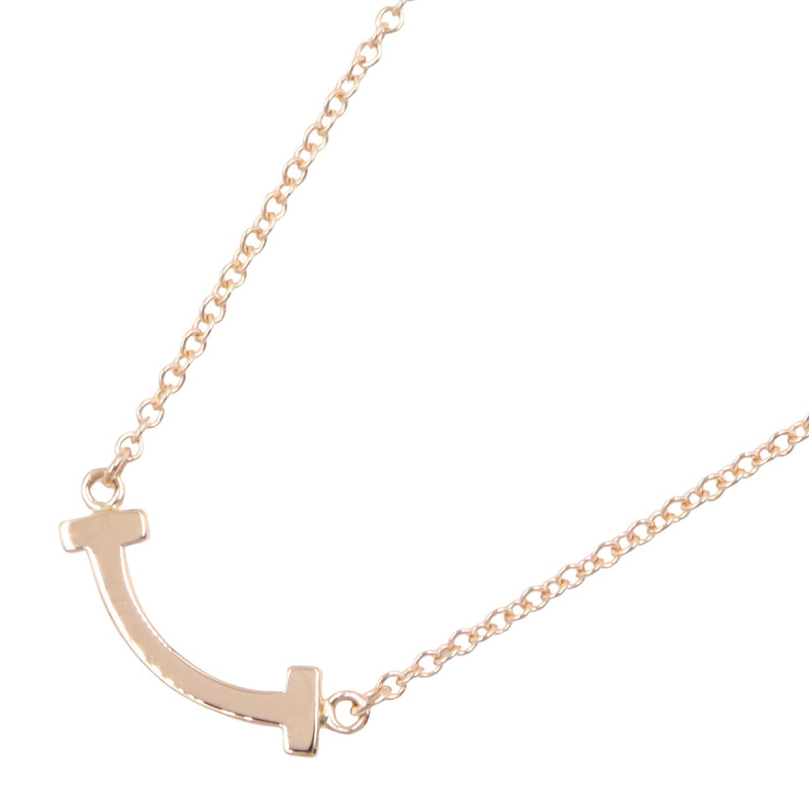 Tスマイル ミニ ネックレス ネックレス K18PG ピンクゴールド ティファニー アクセサリー TIFFANY & Co.