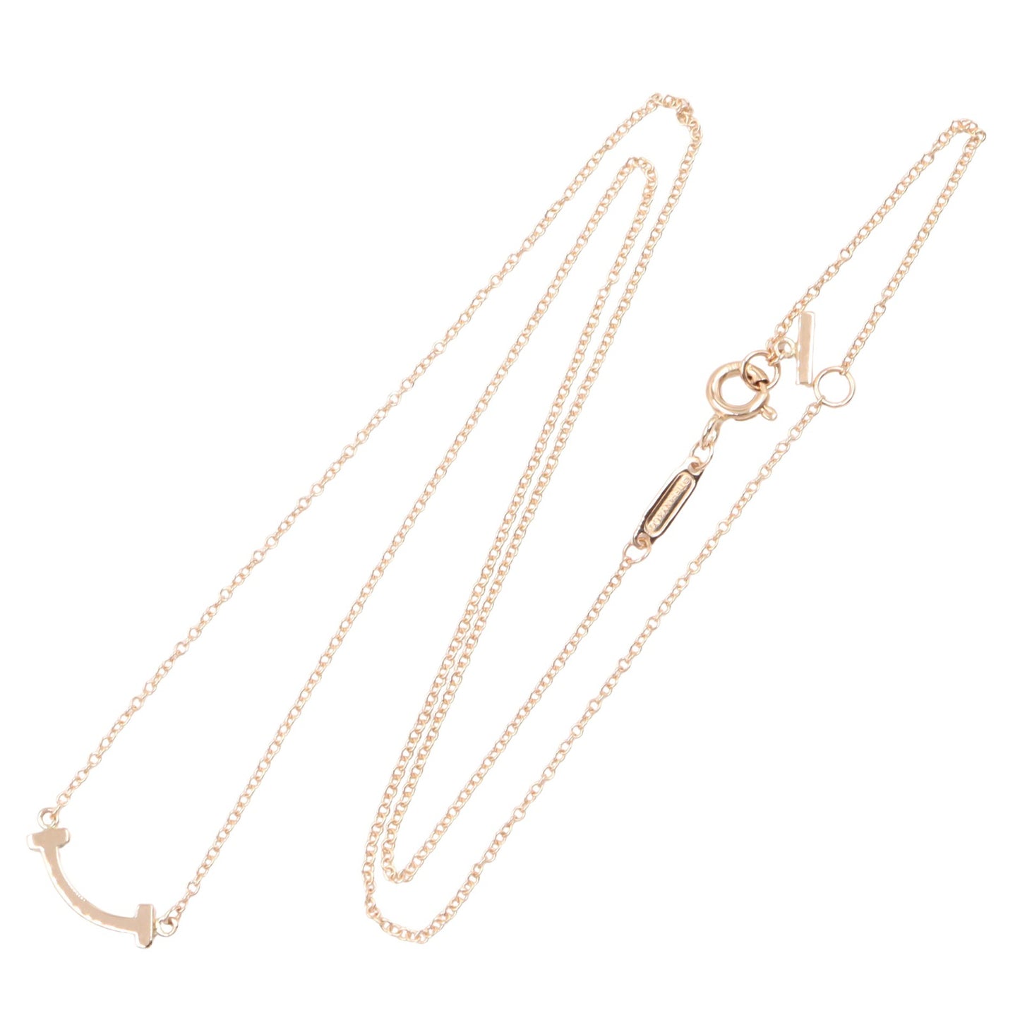 Tスマイル ミニ ネックレス ネックレス K18PG ピンクゴールド ティファニー アクセサリー TIFFANY & Co.