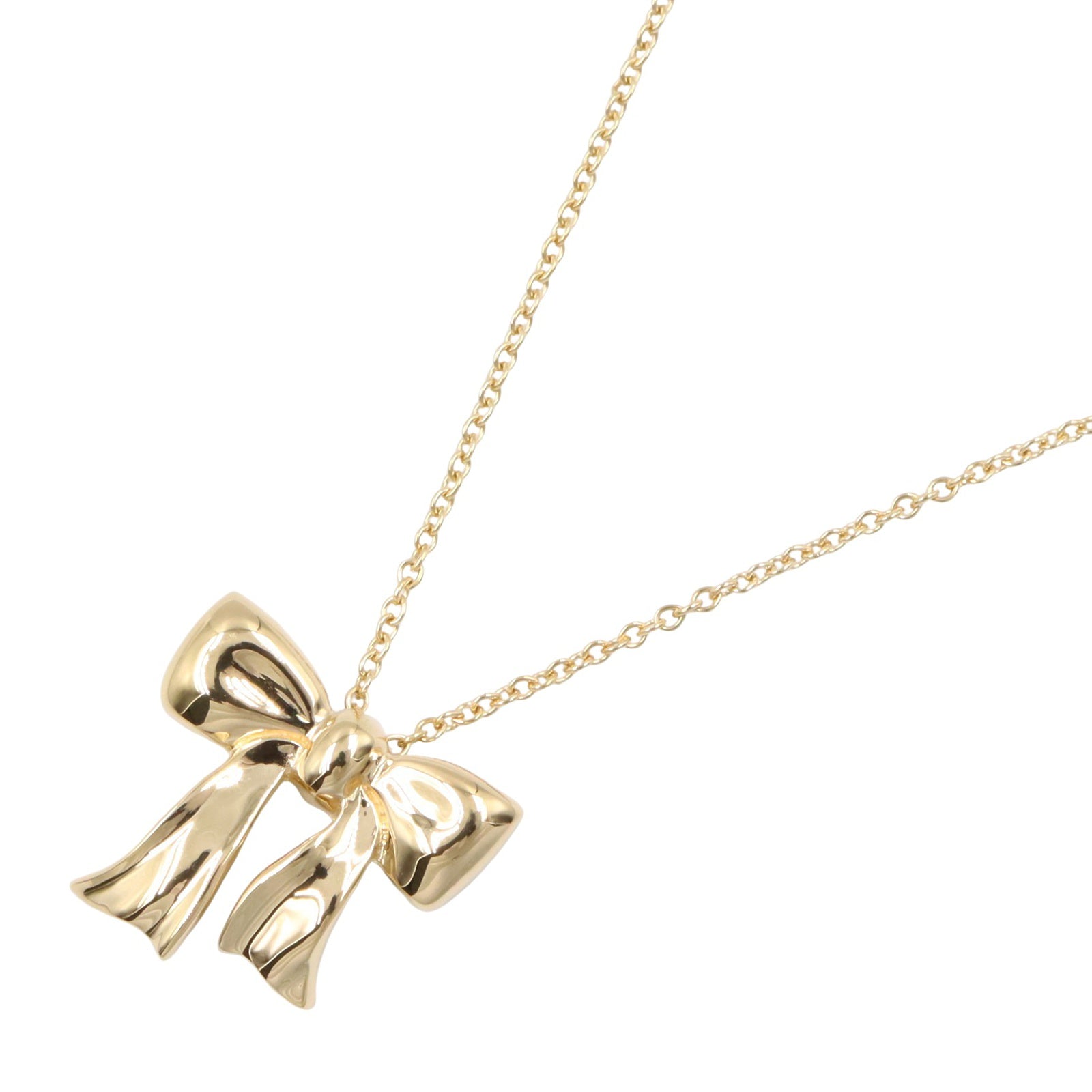 ブルー ボックスボウ ネックレス ネックレス K18YG イエローゴールド ティファニー アクセサリー TIFFANY & Co.