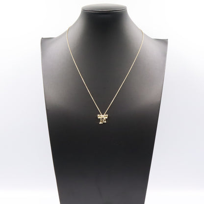 ブルー ボックスボウ ネックレス ネックレス K18YG イエローゴールド ティファニー アクセサリー TIFFANY & Co.