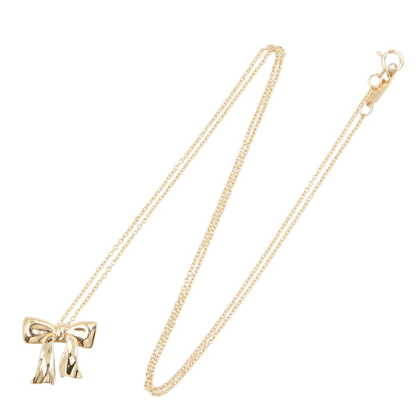ブルー ボックスボウ ネックレス ネックレス K18YG イエローゴールド ティファニー アクセサリー TIFFANY & Co.