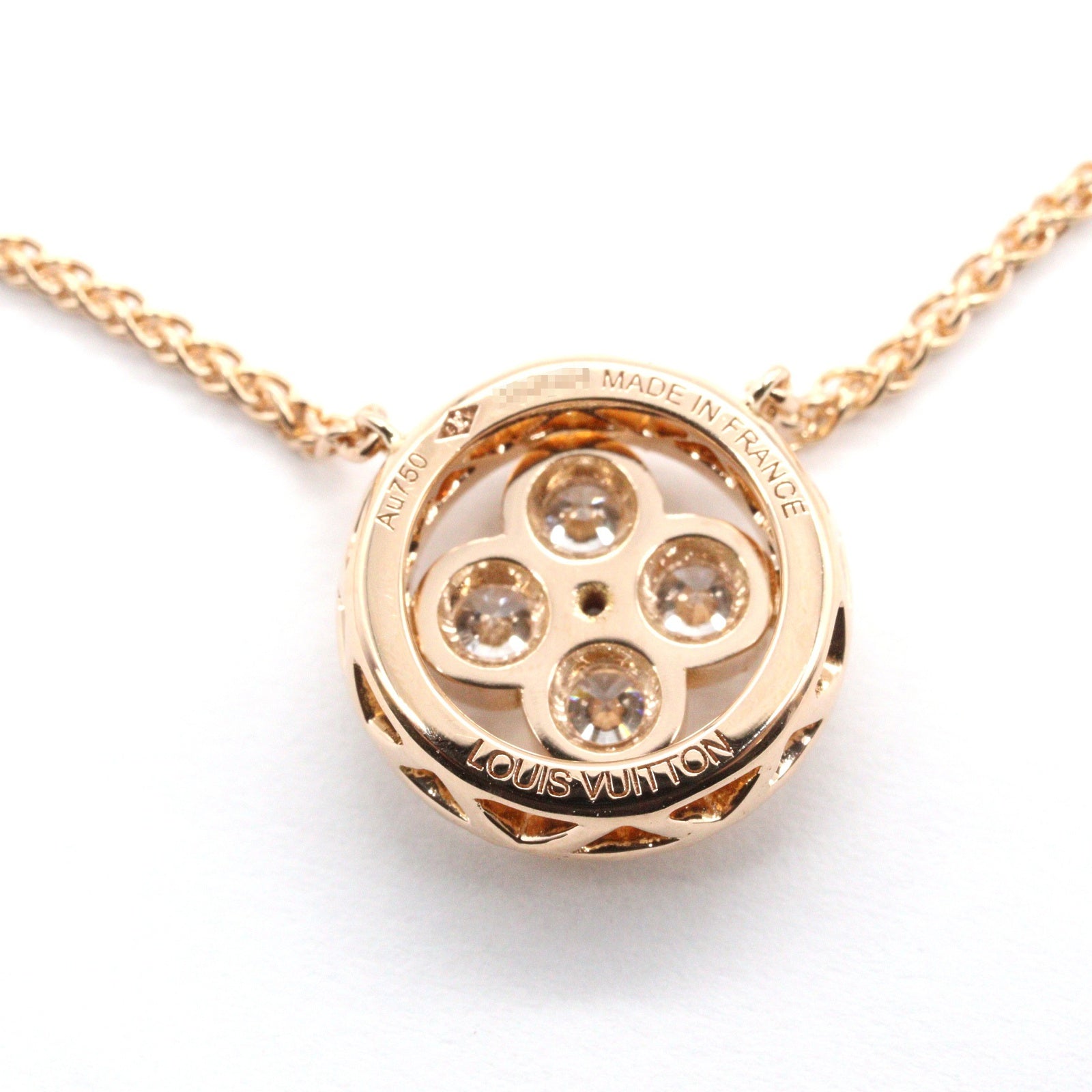 ダイヤ ネックレス ネックレス K18PG ダイヤモンド ピンクゴールド クリア ルイヴィトン アクセサリー LOUIS VUITTON