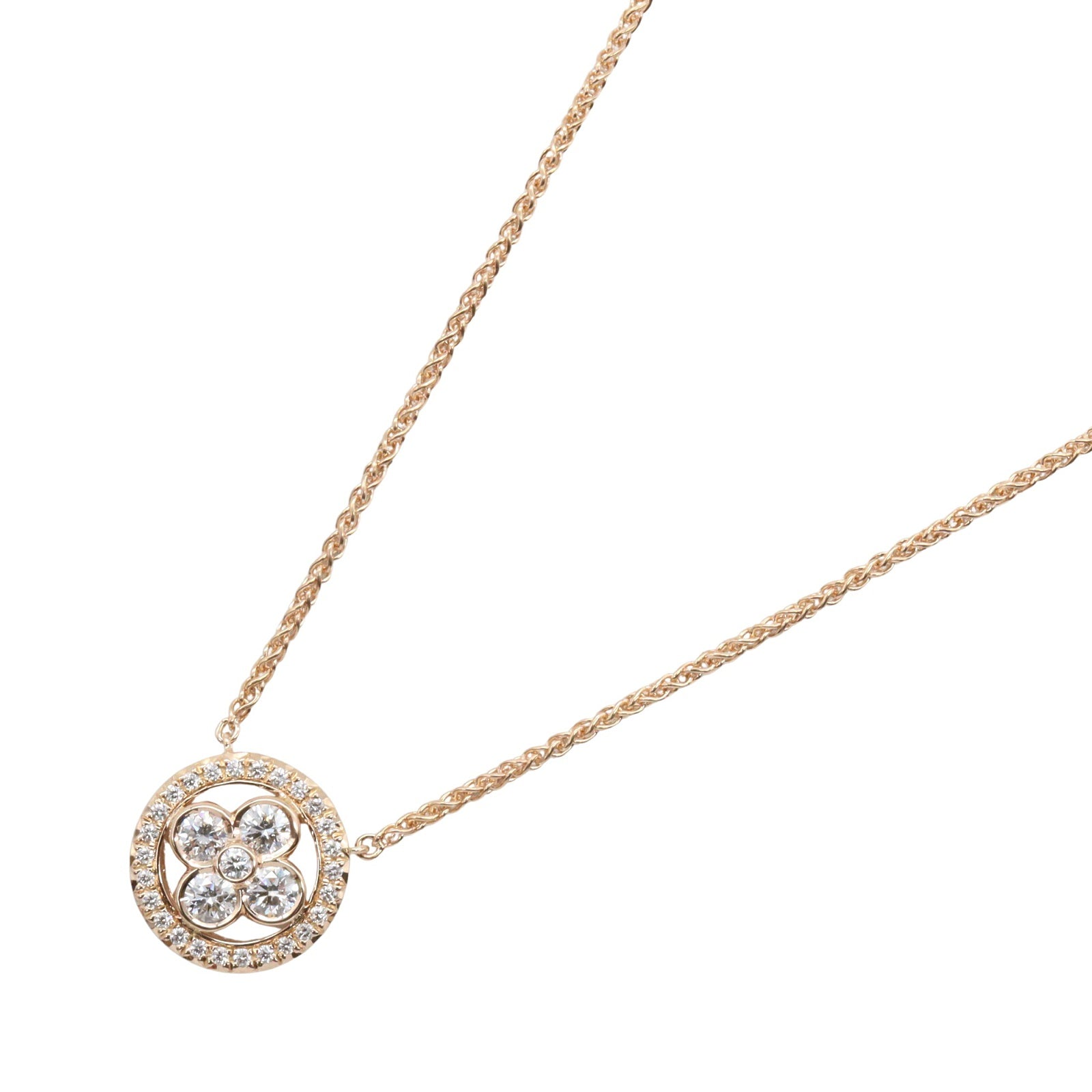 ダイヤ ネックレス ネックレス K18PG ダイヤモンド ピンクゴールド クリア ルイヴィトン アクセサリー LOUIS VUITTON