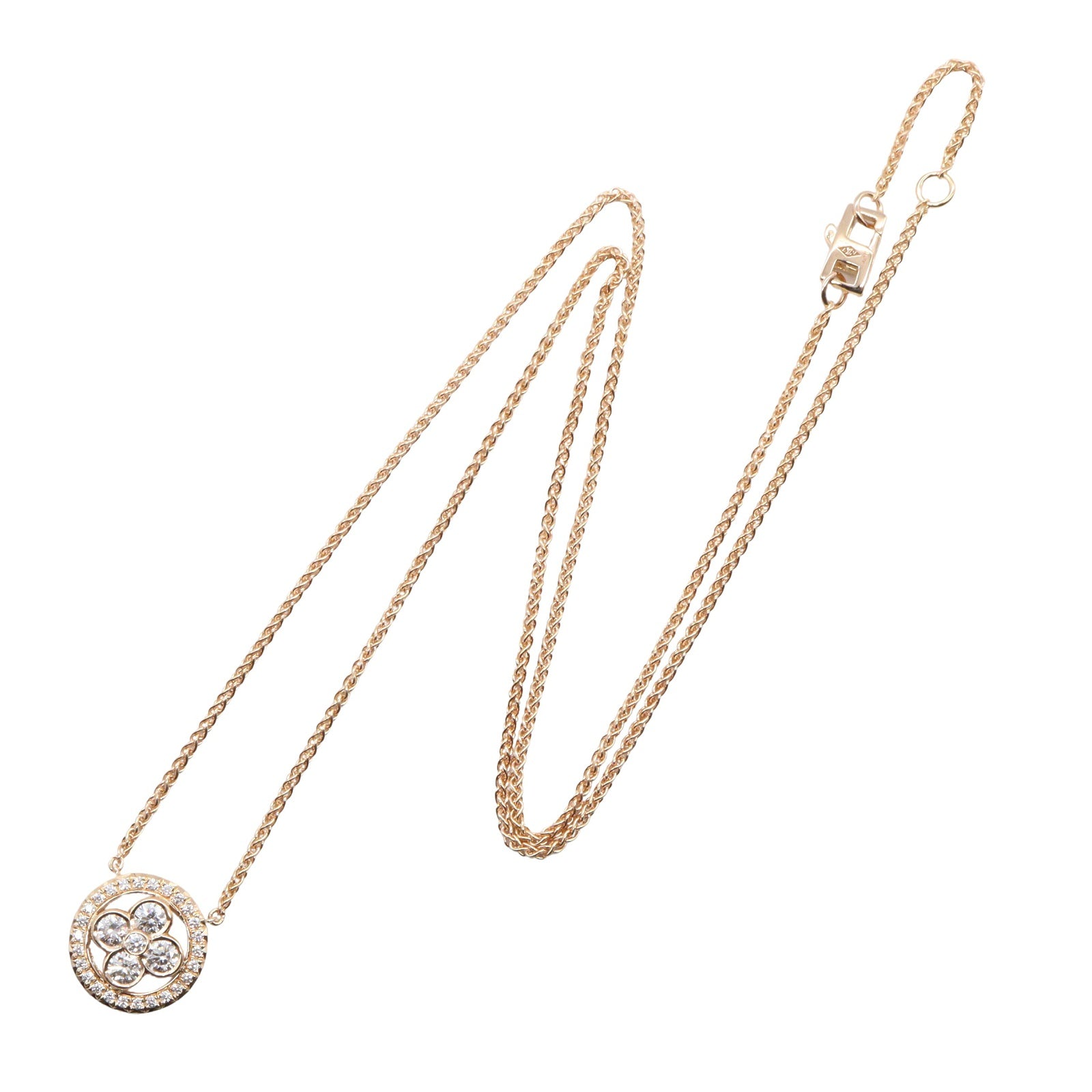 ダイヤ ネックレス ネックレス K18PG ダイヤモンド ピンクゴールド クリア ルイヴィトン アクセサリー LOUIS VUITTON