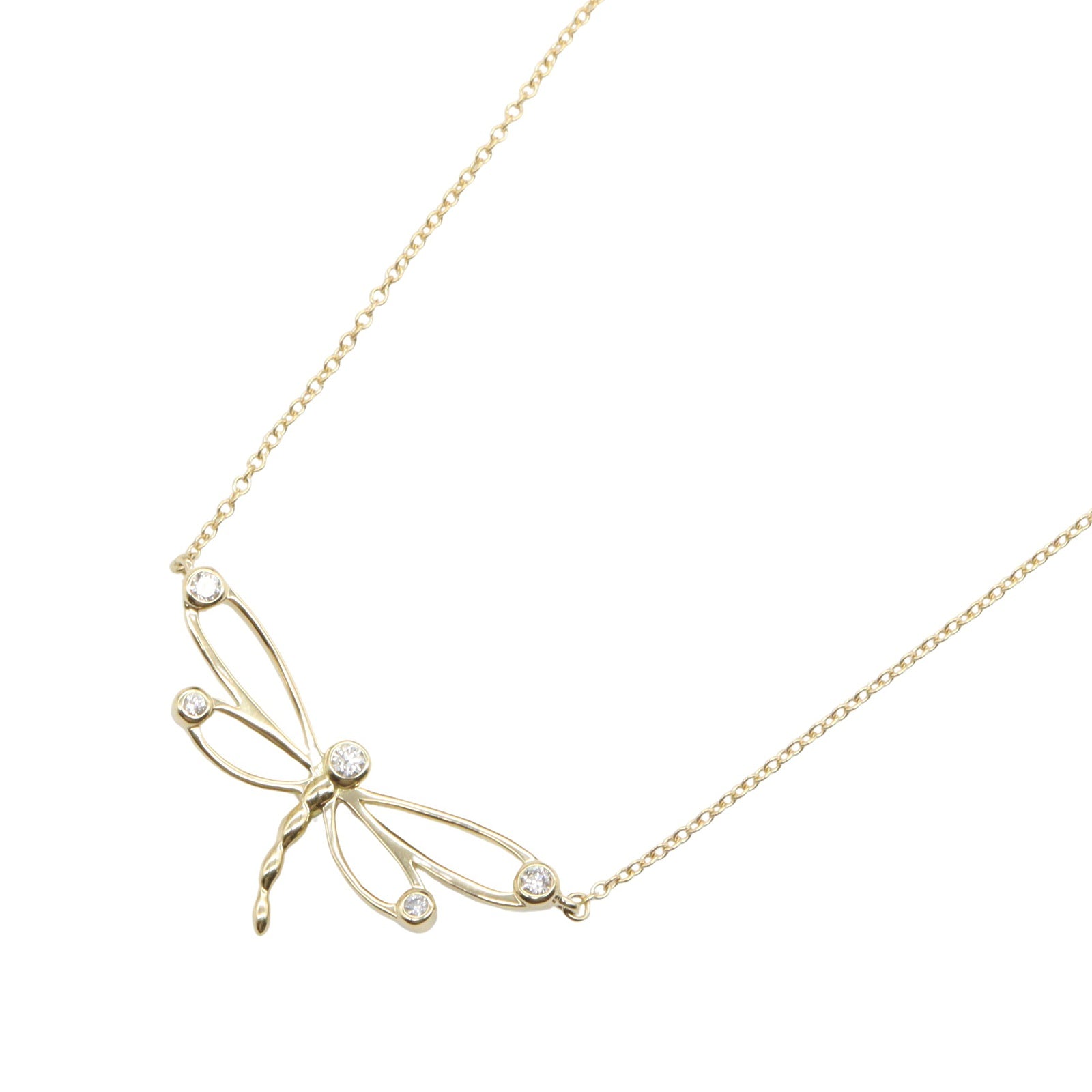 ドランゴンフライ ネックレス 5PD ネックレス K18YG ダイヤモンド イエローゴールド クリア ティファニー アクセサリー TIFFANY & Co.