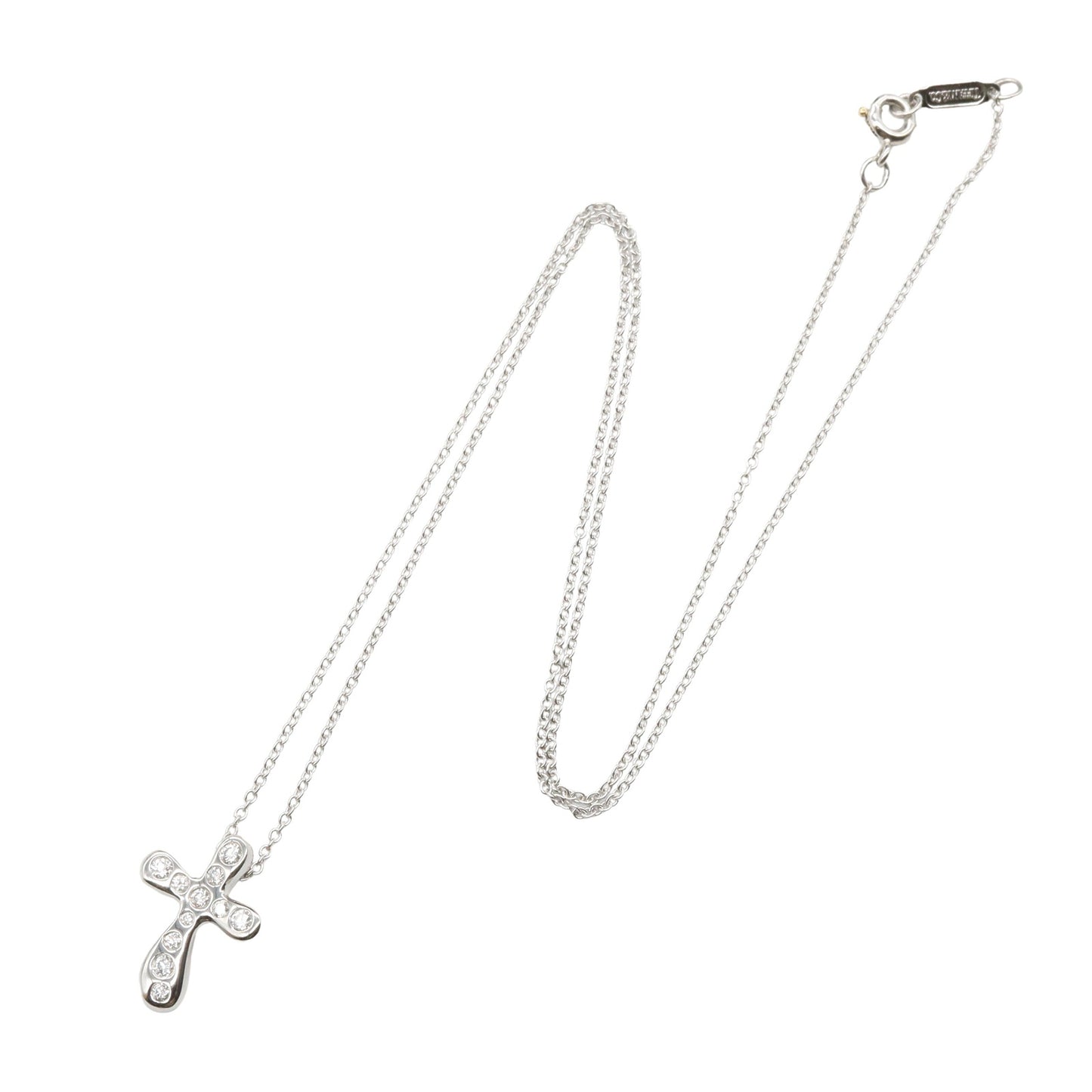 ドッツクロス ダイヤ ネックレス ネックレス PT950 ダイヤモンド プラチナ クリア ティファニー アクセサリー TIFFANY & Co.
