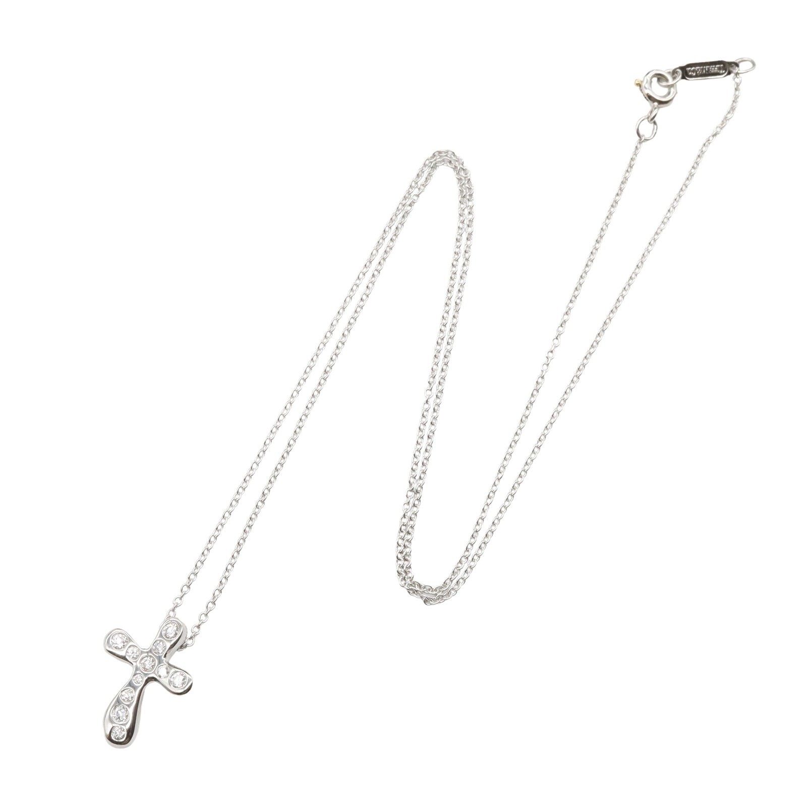 ドッツクロス ダイヤ ネックレス ネックレス PT950 ダイヤモンド プラチナ クリア ティファニー アクセサリー TIFFANY & Co.