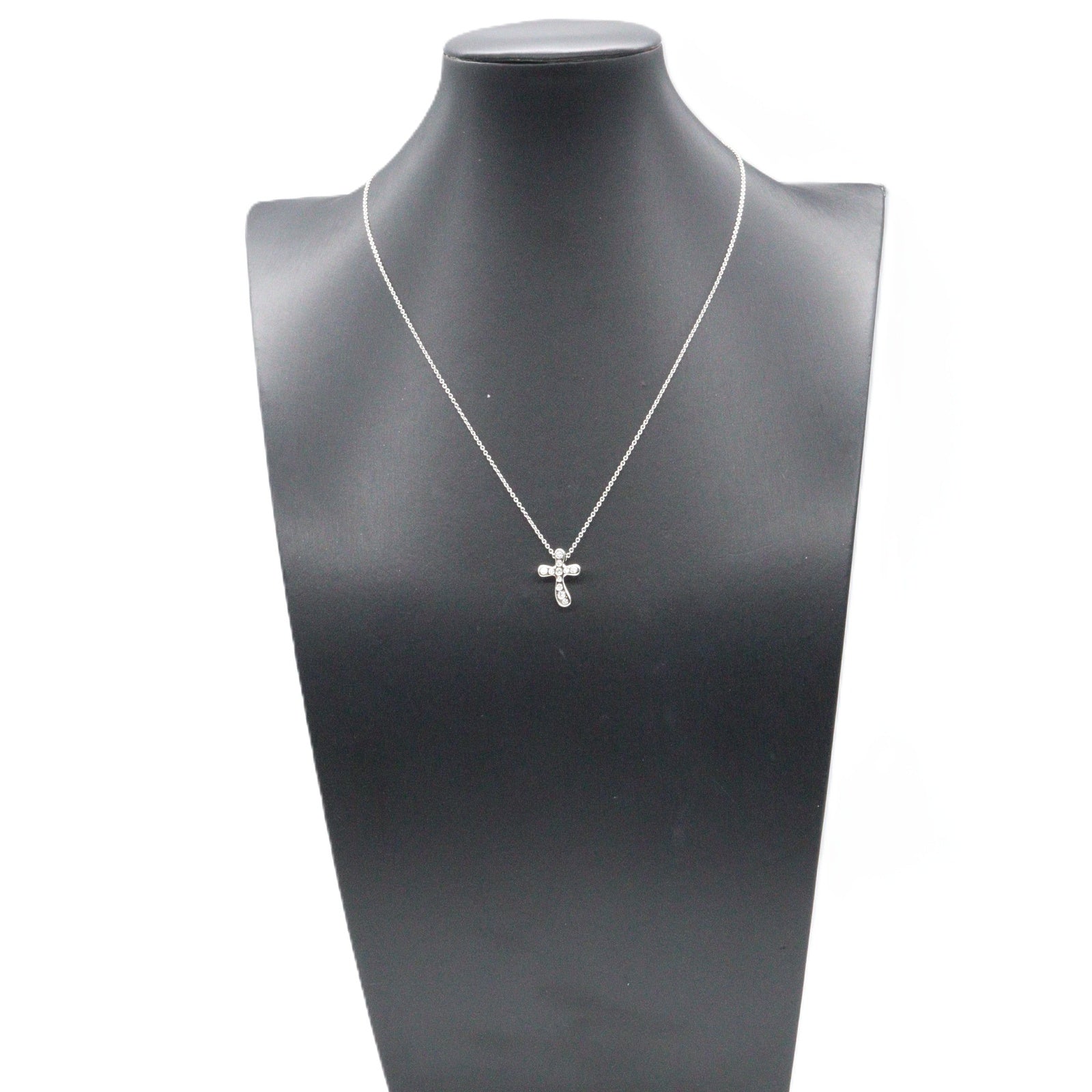 ドッツクロス ダイヤ ネックレス ネックレス PT950 ダイヤモンド プラチナ クリア ティファニー アクセサリー TIFFANY & Co.