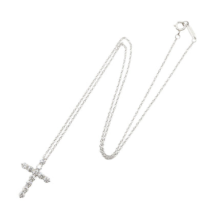 クロス ダイヤ ネックレス ミディアム ネックレス PT950 ダイヤモンド プラチナ クリア ティファニー アクセサリー TIFFANY & Co.