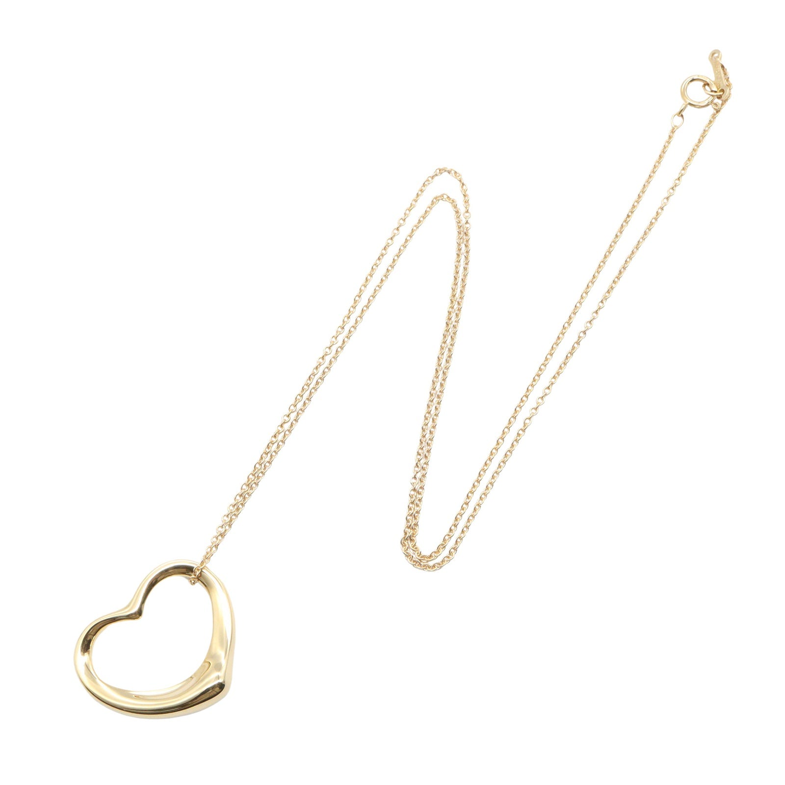 オープンハート ネックレス ミディアム ネックレス K18YG イエローゴールド ティファニー アクセサリー TIFFANY & Co.