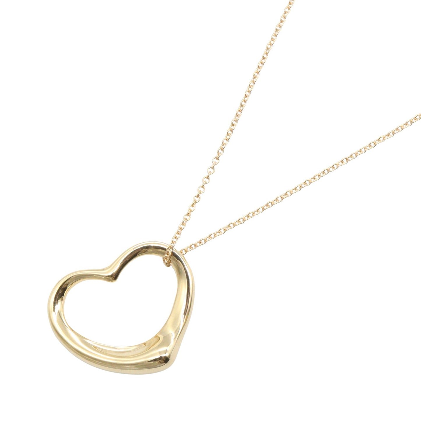 オープンハート ネックレス ミディアム ネックレス K18YG イエローゴールド ティファニー アクセサリー TIFFANY & Co.