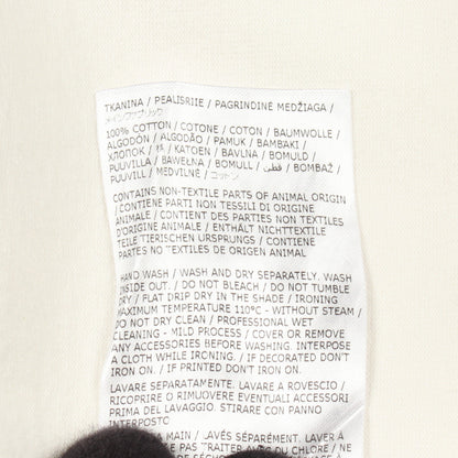 スカラップヘム 半袖 カットソー コットン ホワイト ジルサンダー トップス JIL SANDER