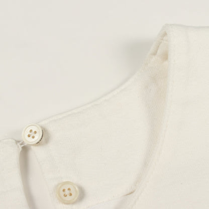 スカラップヘム 半袖 カットソー コットン ホワイト ジルサンダー トップス JIL SANDER