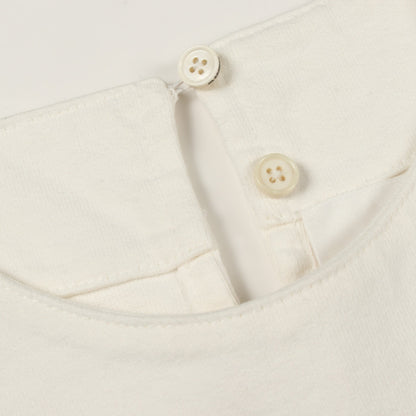 スカラップヘム 半袖 カットソー コットン ホワイト ジルサンダー トップス JIL SANDER