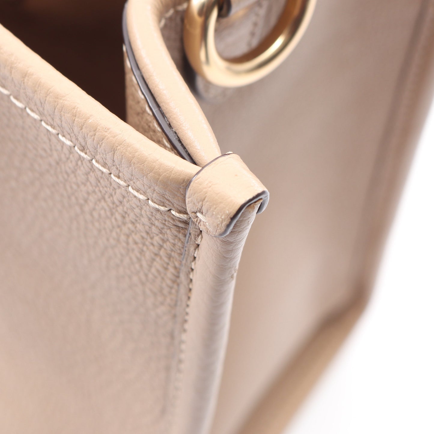 デンプシー キャリーオール ウィズ パッチ 2WAY ハンドバッグ レザー ベージュ コーチ バッグ COACH