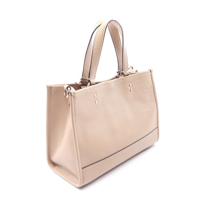 デンプシー キャリーオール ウィズ パッチ 2WAY ハンドバッグ レザー ベージュ コーチ バッグ COACH