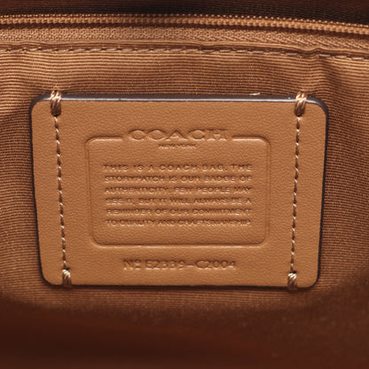 デンプシー キャリーオール ウィズ パッチ 2WAY ハンドバッグ レザー ベージュ コーチ バッグ COACH