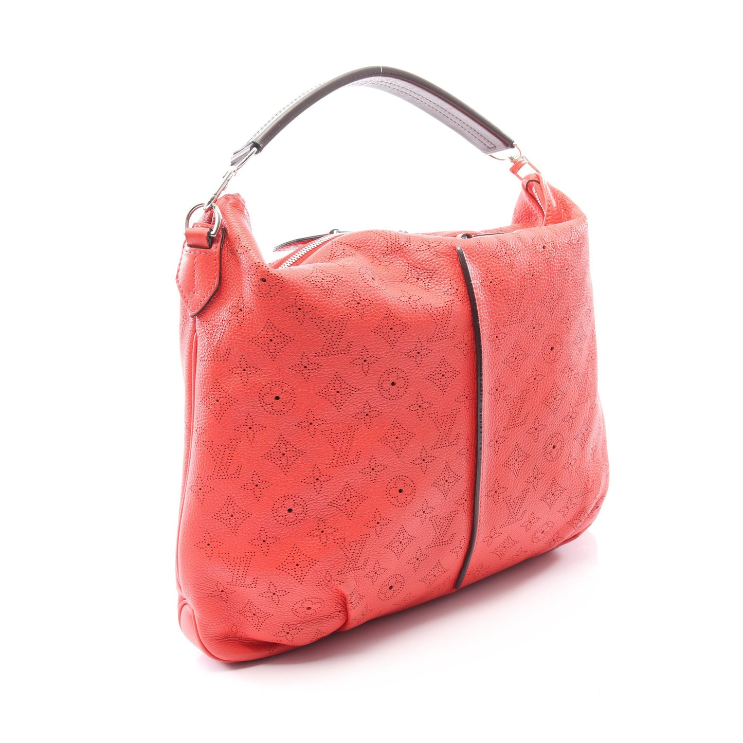 セレネMM マヒナ コライユ 2WAY ショルダーバッグ レザー オレンジレッド ダークブラウン ルイヴィトン バッグ LOUIS VUITTON