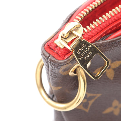 パラス モノグラム スリーズ 2WAY ハンドバッグ PVC レザー ブラウン レッド ルイヴィトン バッグ LOUIS VUITTON
