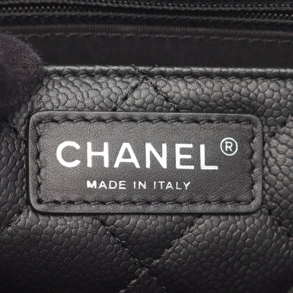 マトラッセ ハーフココ 2WAY チェーンショルダーバッグ キャビアスキン ブラック シルバー金具 シャネル バッグ CHANEL
