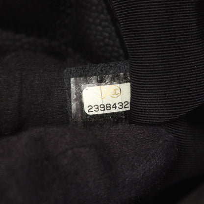 マトラッセ ハーフココ 2WAY チェーンショルダーバッグ キャビアスキン ブラック シルバー金具 シャネル バッグ CHANEL