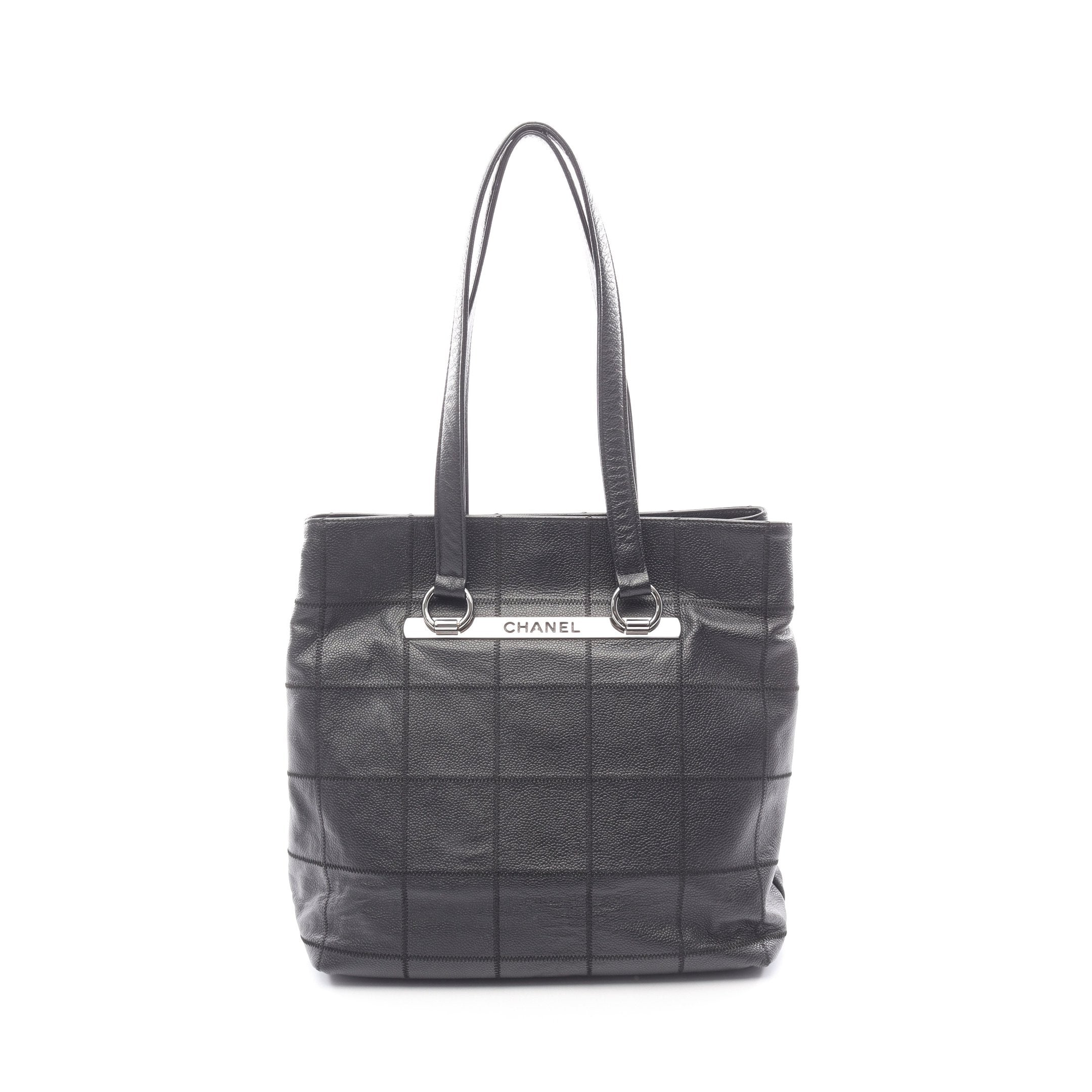 シャネル トートバッグ 黒 シルバー金具 CHANEL - 6da0187-kシャネル