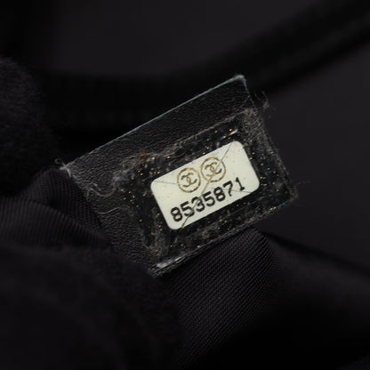 ニュートラベルラインMM ハンドバッグ トートバッグ ナイロンキャンバス レザー ブラック ゴールド金具 シャネル バッグ CHANEL