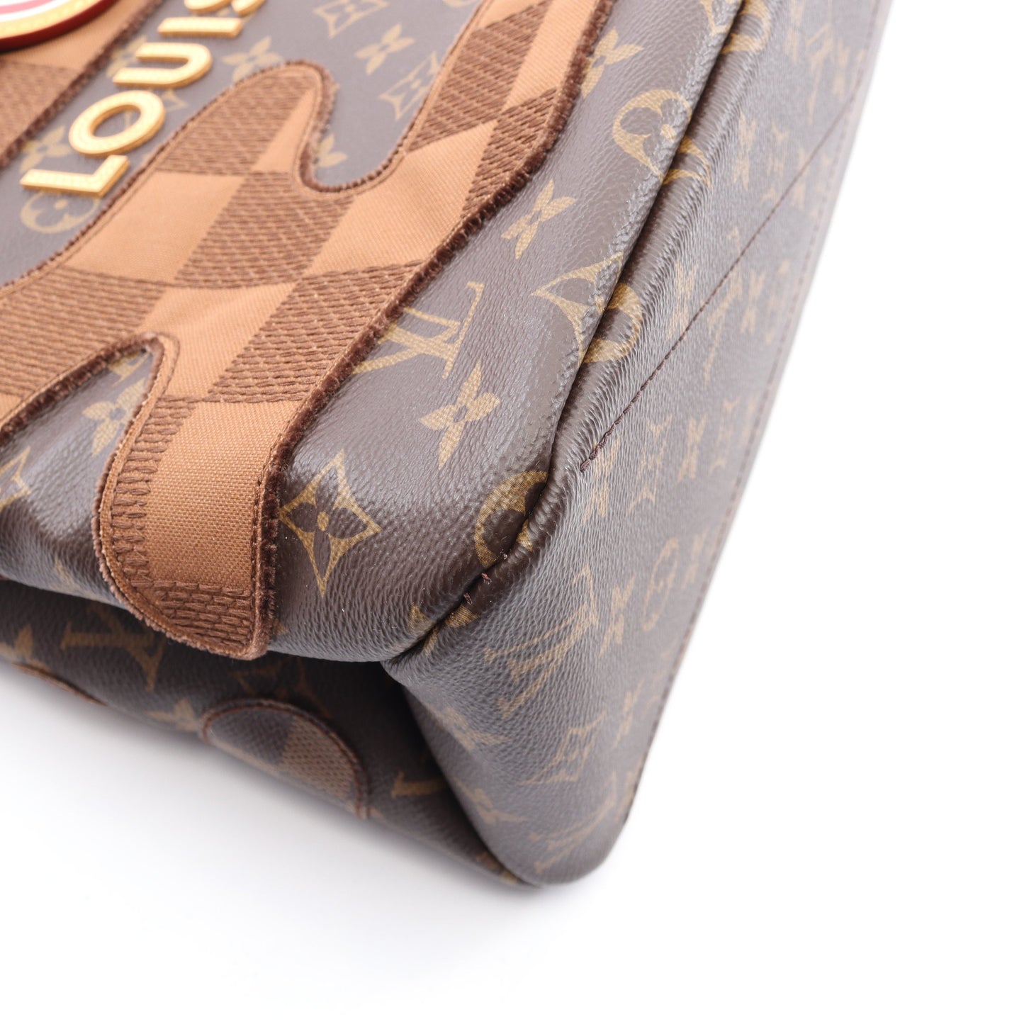 ショッパートートMM モノグラムランドスケープ 2WAY ハンドバッグ トートバッグ PVC レザー ブラウン ルイヴィトン バッグ LOUIS VUITTON