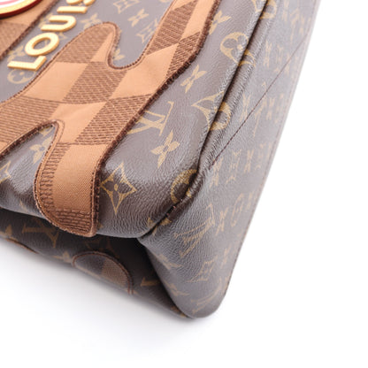 ショッパートートMM モノグラムランドスケープ 2WAY ハンドバッグ トートバッグ PVC レザー ブラウン ルイヴィトン バッグ LOUIS VUITTON