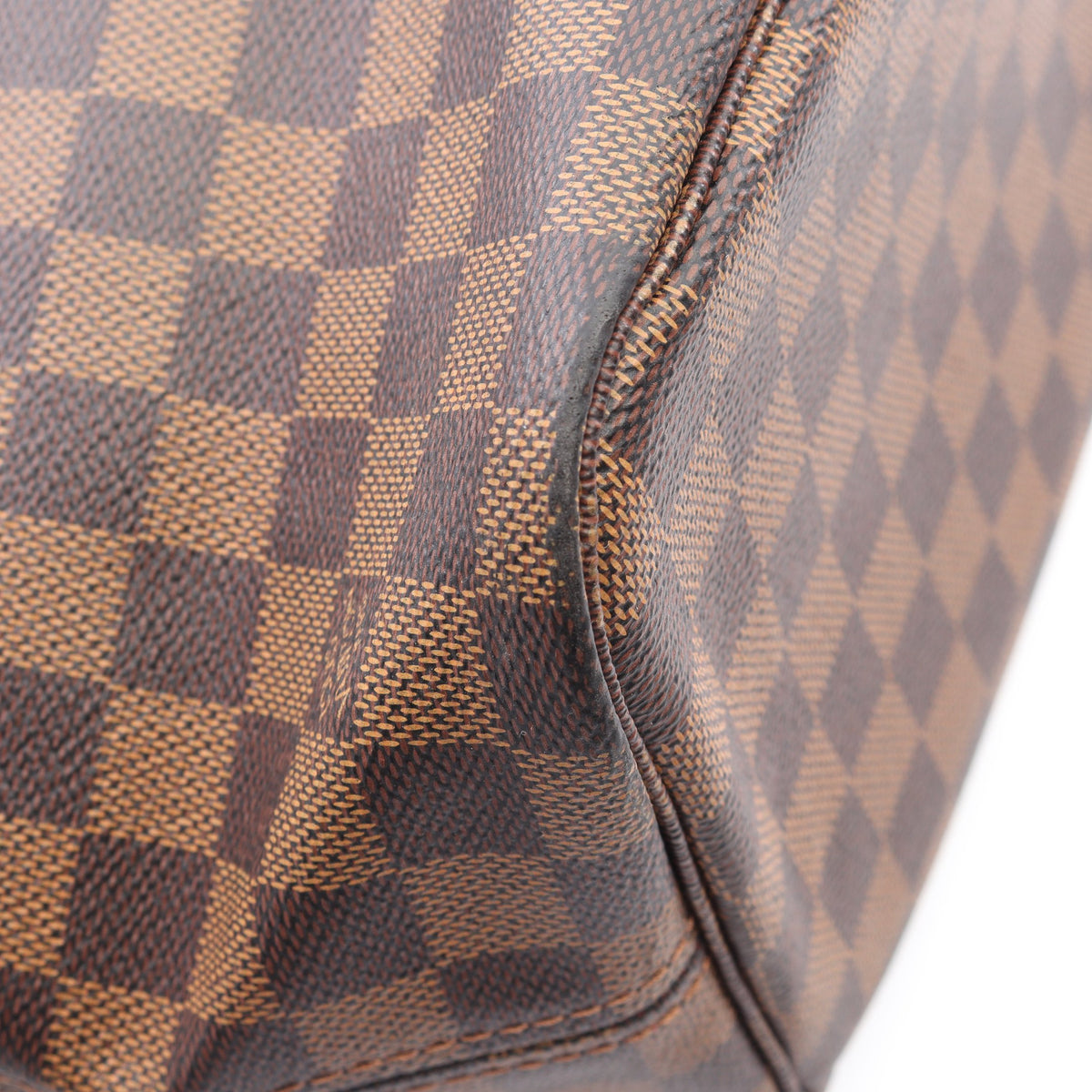 ネヴァーフルMM ダミエエベヌ スリーズ ショルダーバッグ トートバッグ PVC レザー ブラウン ルイヴィトン バッグ LOUIS VUITTON