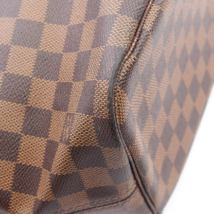 ネヴァーフルMM ダミエエベヌ スリーズ ショルダーバッグ トートバッグ PVC レザー ブラウン ルイヴィトン バッグ LOUIS VUITTON