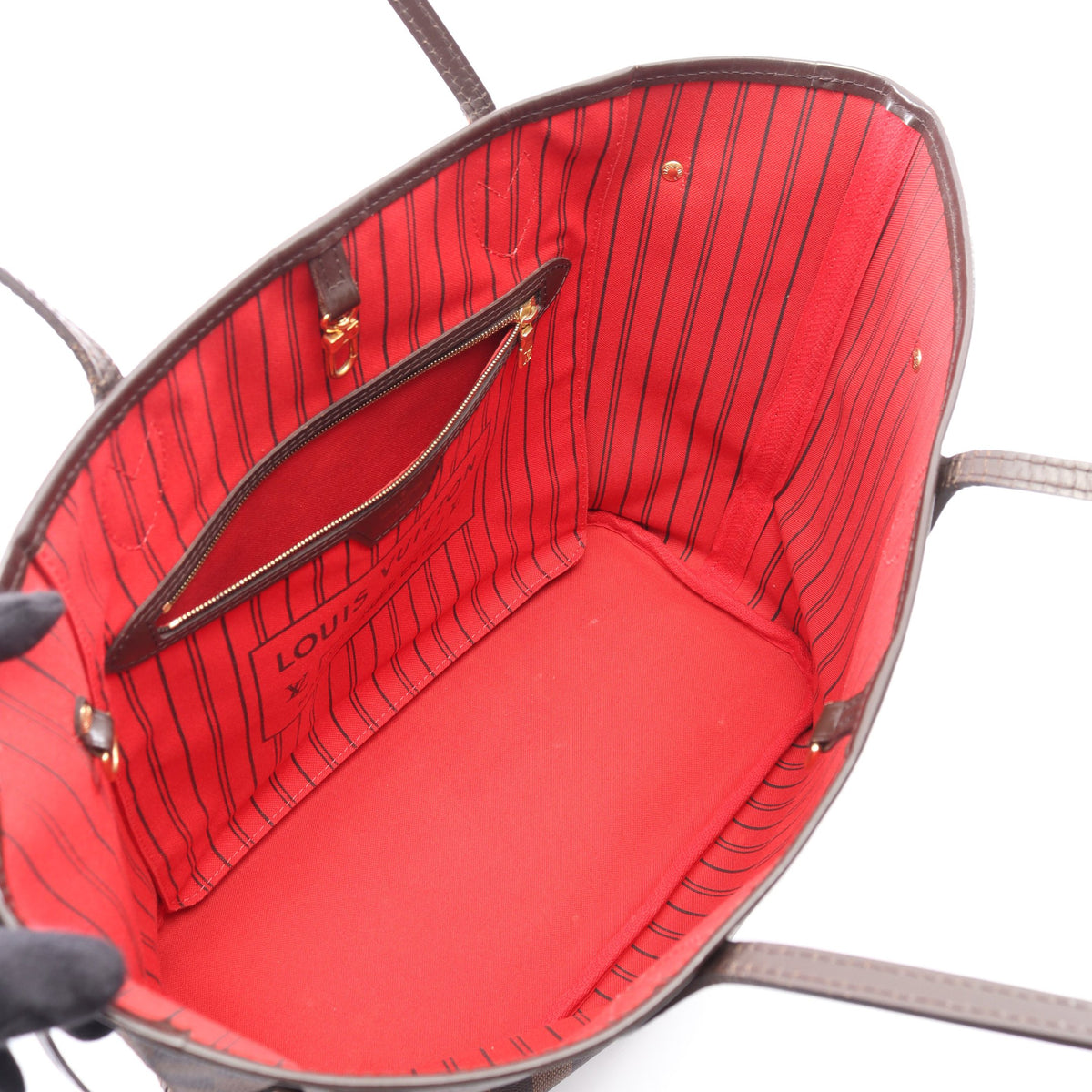 ネヴァーフルMM ダミエエベヌ スリーズ ショルダーバッグ トートバッグ PVC レザー ブラウン ルイヴィトン バッグ LOUIS VUITTON