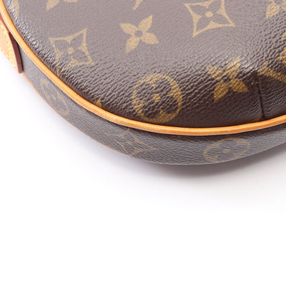 ポシェットクロワッサン モノグラム ショルダーバッグ PVC レザー ブラウン ルイヴィトン バッグ LOUIS VUITTON