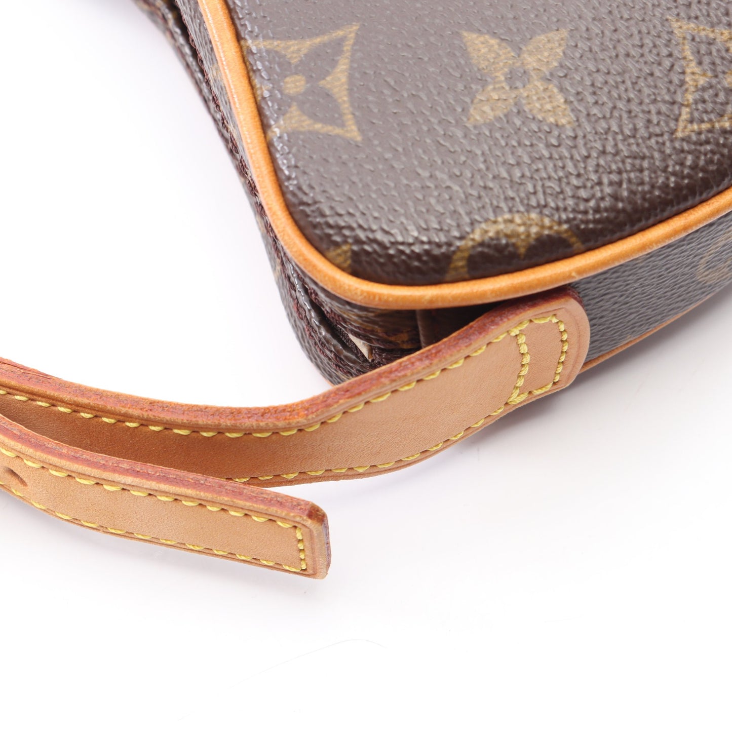 ポシェットクロワッサン モノグラム ショルダーバッグ PVC レザー ブラウン ルイヴィトン バッグ LOUIS VUITTON