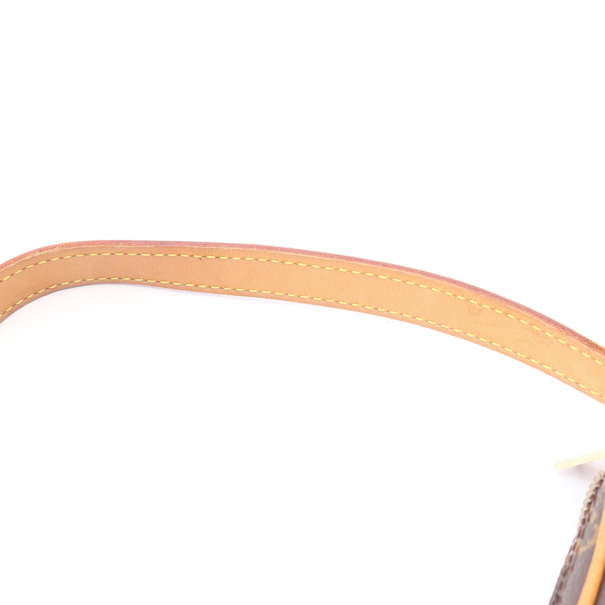 ポシェットクロワッサン モノグラム ショルダーバッグ PVC レザー ブラウン ルイヴィトン バッグ LOUIS VUITTON