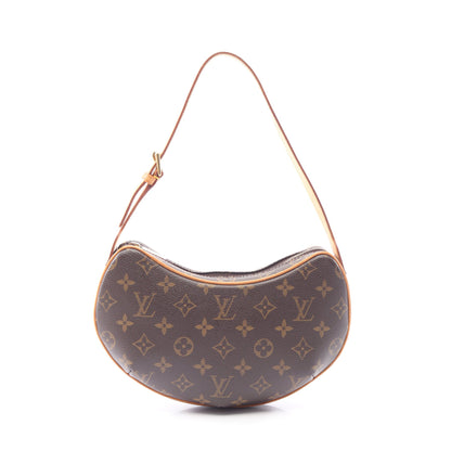 ポシェットクロワッサン モノグラム ショルダーバッグ PVC レザー ブラウン ルイヴィトン バッグ LOUIS VUITTON