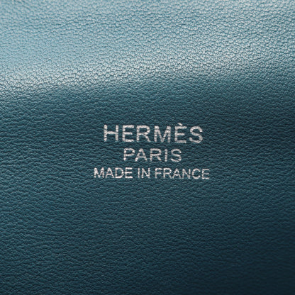 ツールボックス26 2WAY ハンドバッグ トリヨンクレマンス ヴォースイフト ブルー シルバー金具 T刻印 エルメス バッグ HERMES