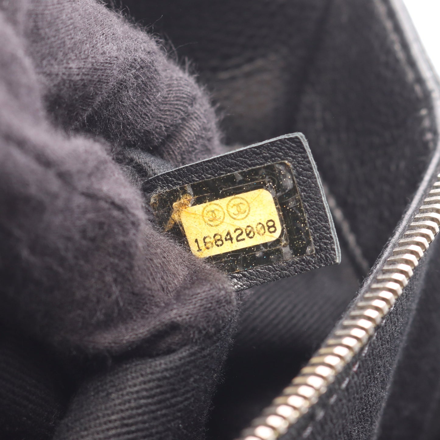マトラッセ チェーンショルダーバッグ キャビアスキン ブラック シルバー金具 シャネル バッグ CHANEL