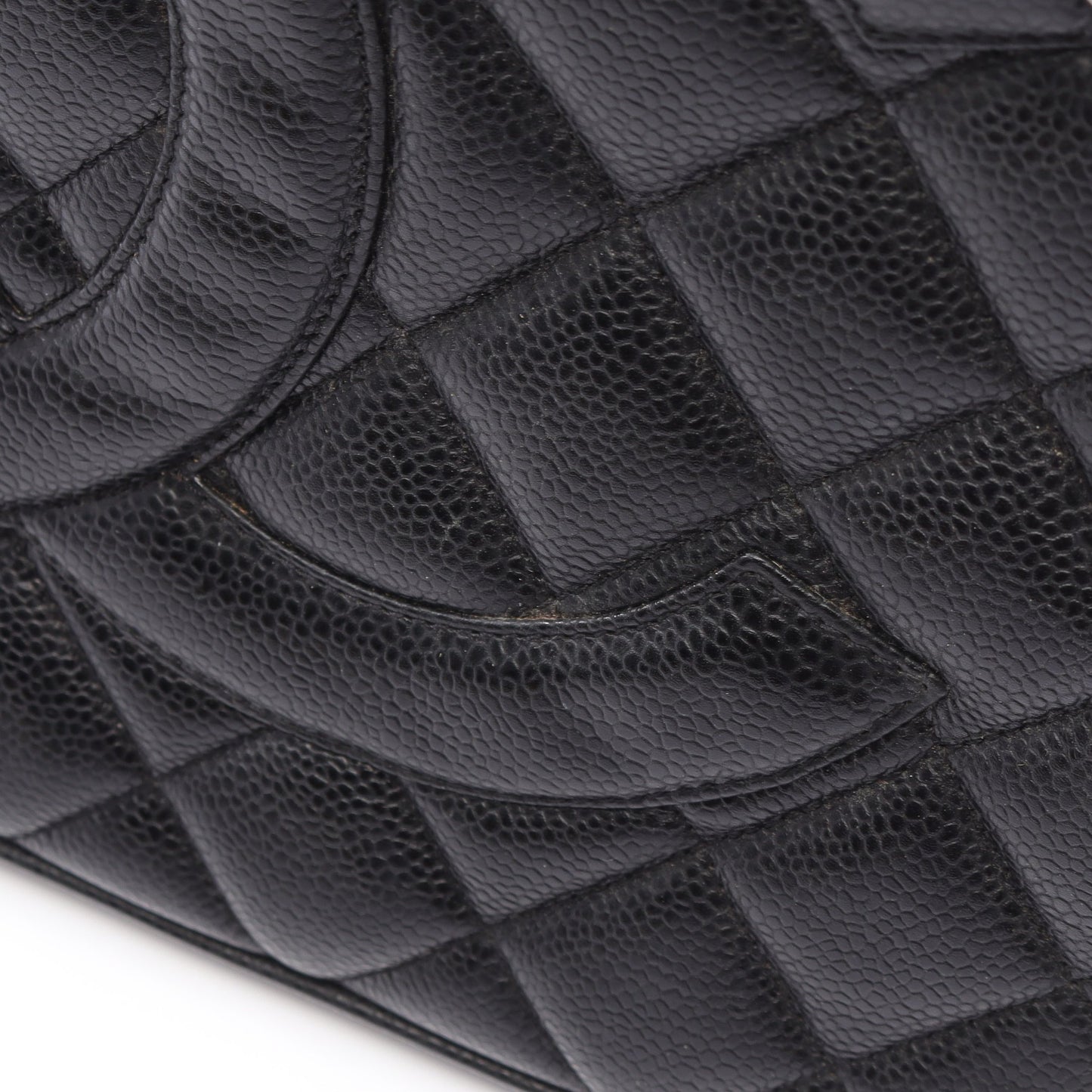 復刻トート ハンドバッグ トートバッグ キャビアスキン ブラック シルバー金具 シャネル バッグ CHANEL
