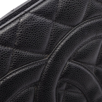 復刻トート ハンドバッグ トートバッグ キャビアスキン ブラック シルバー金具 シャネル バッグ CHANEL