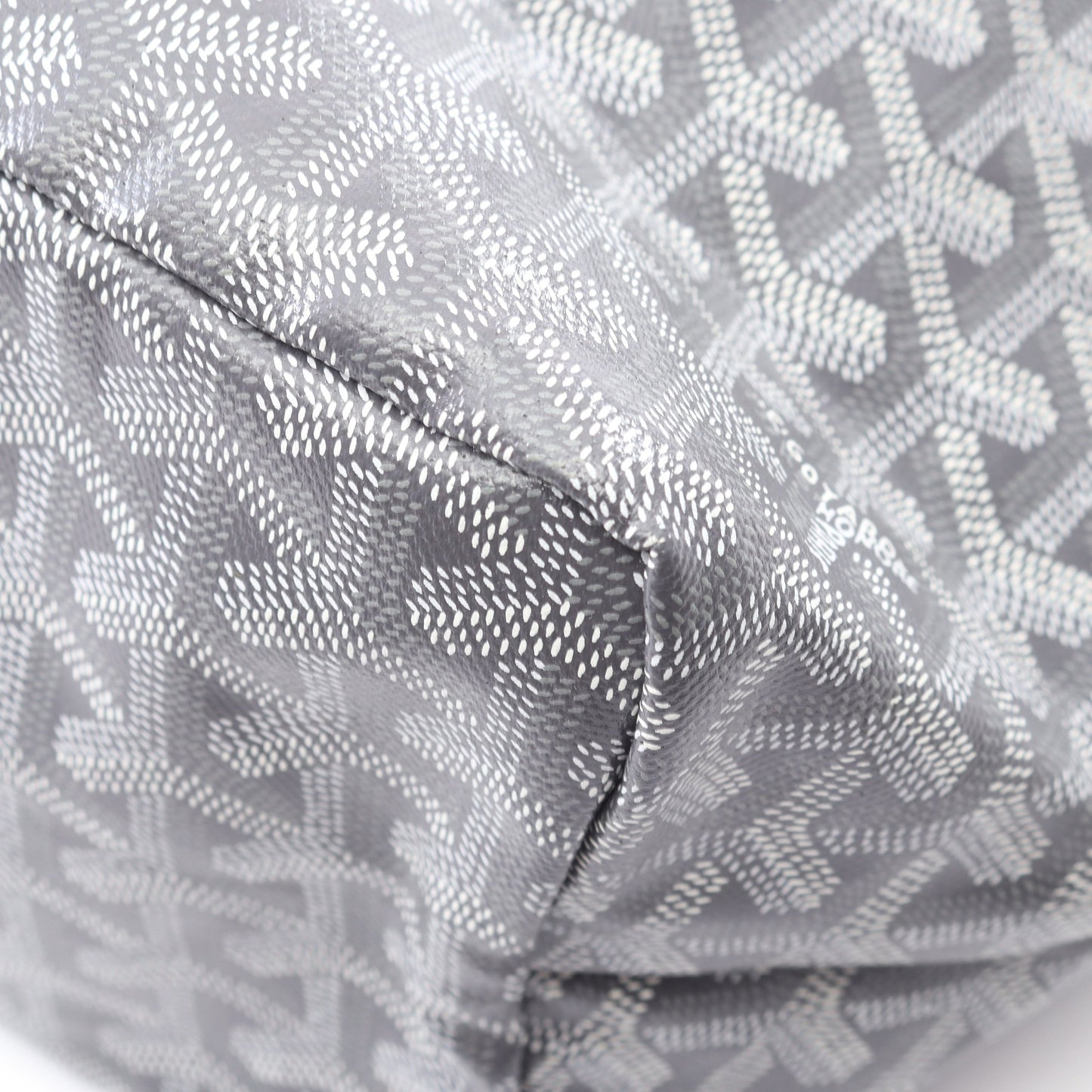 サンルイPM ハンドバッグ トートバッグ コーティングキャンバス レザー グレー ゴヤール バッグ GOYARD
