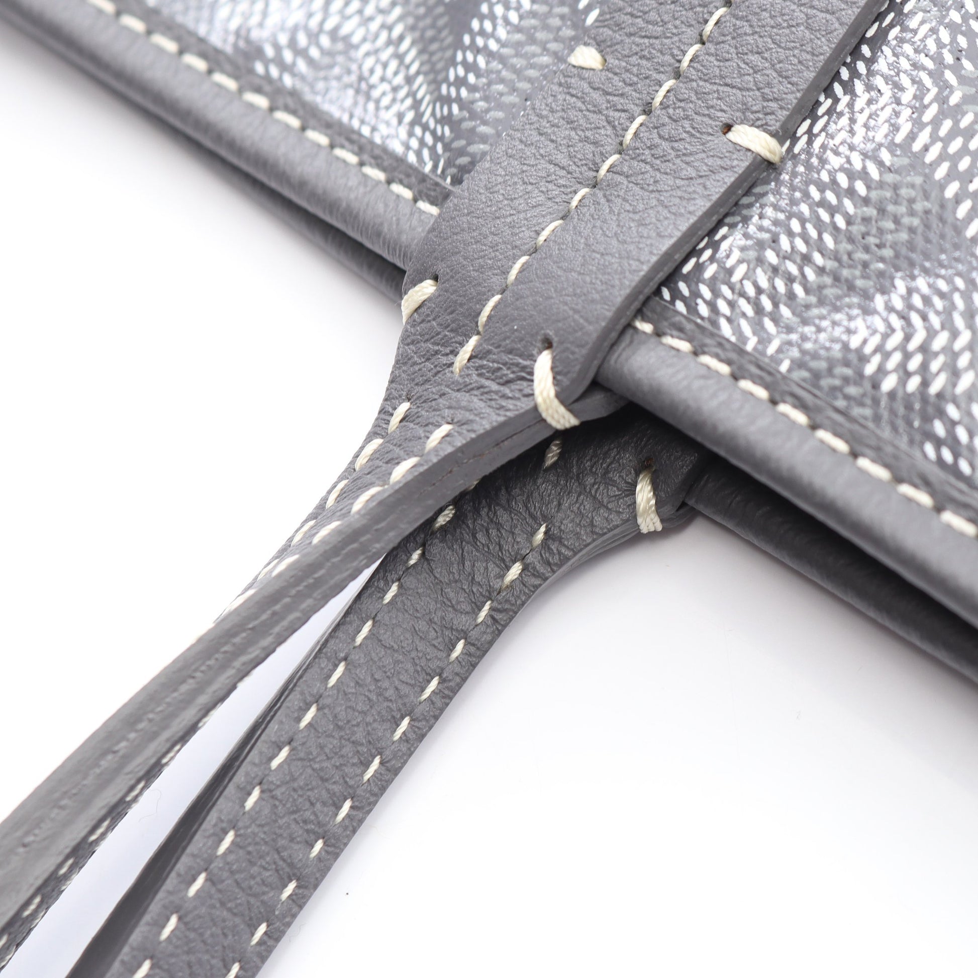 サンルイPM ハンドバッグ トートバッグ コーティングキャンバス レザー グレー ゴヤール バッグ GOYARD