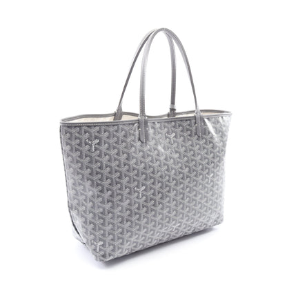 サンルイPM ハンドバッグ トートバッグ コーティングキャンバス レザー グレー ゴヤール バッグ GOYARD
