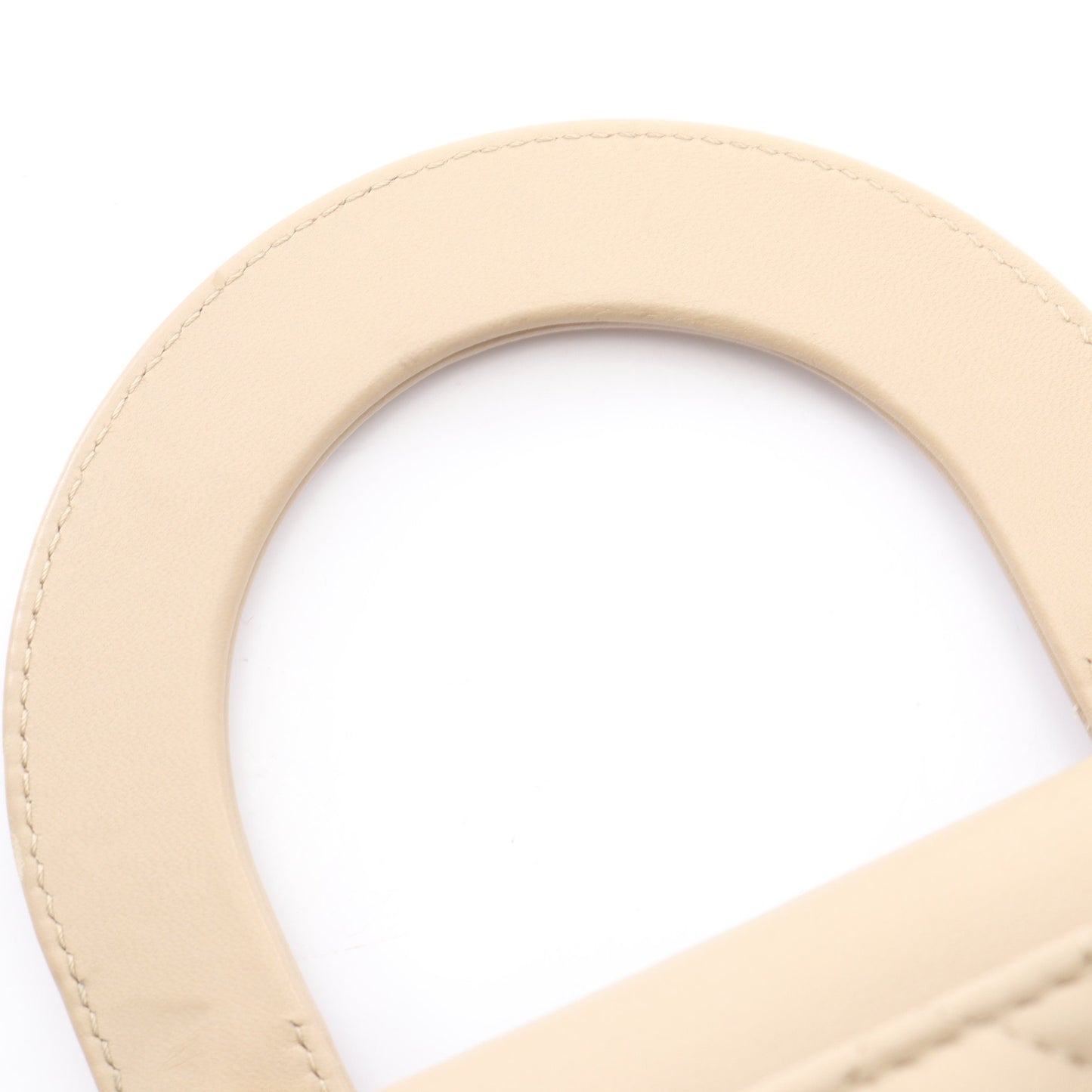 LADY DIOR MY ABCDIOR レディディオール スモール カナージュ 2WAY ハンドバッグ レザー ベージュ クリスチャンディオール バッグ Christian Dior