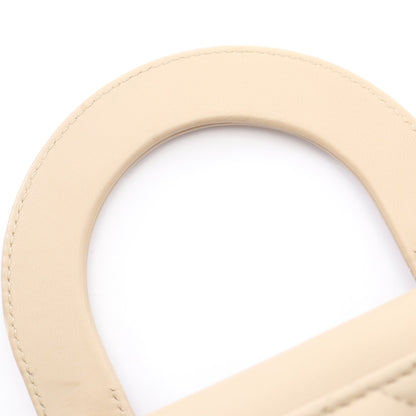 LADY DIOR MY ABCDIOR レディディオール スモール カナージュ 2WAY ハンドバッグ レザー ベージュ クリスチャンディオール バッグ Christian Dior