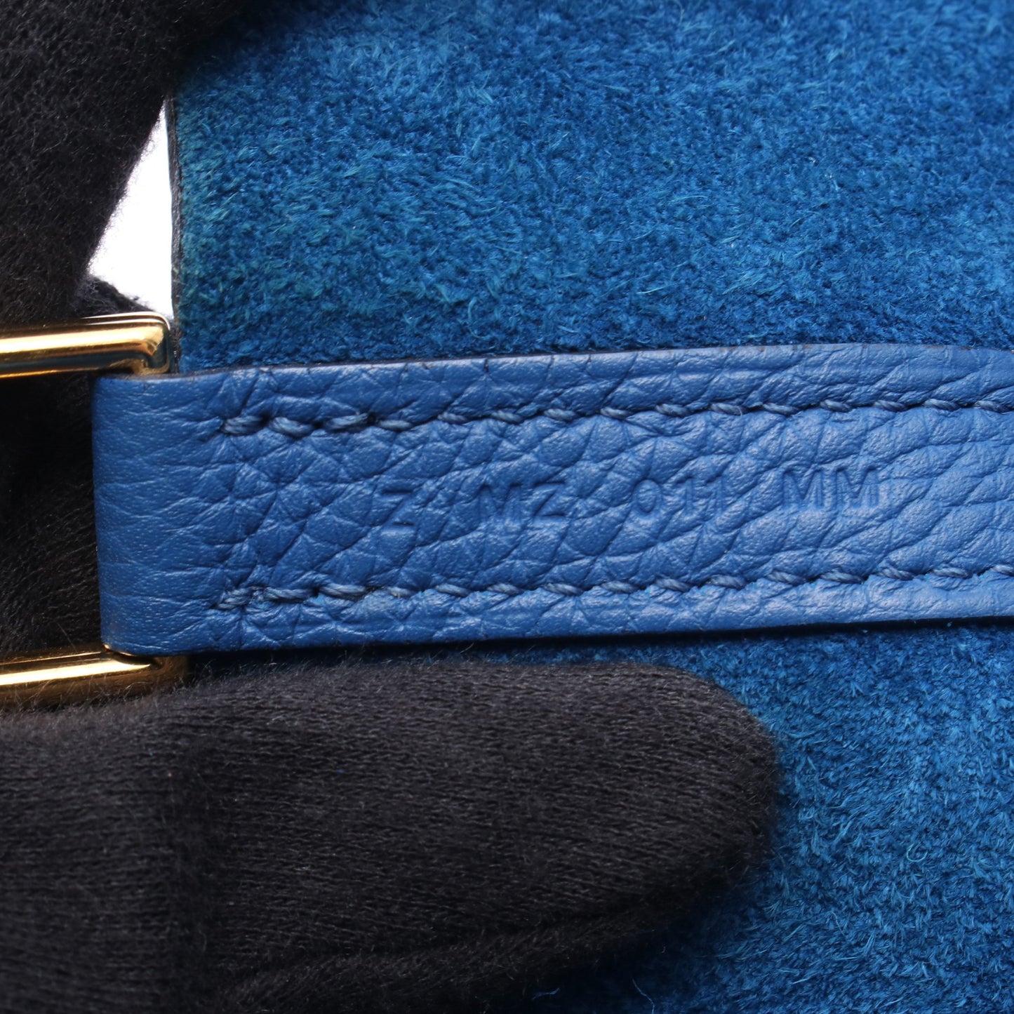 ピコタンロックMM ブルードガリス ハンドバッグ トリヨンクレマンス ブルー ゴールド金具 Z刻印 エルメス バッグ HERMES