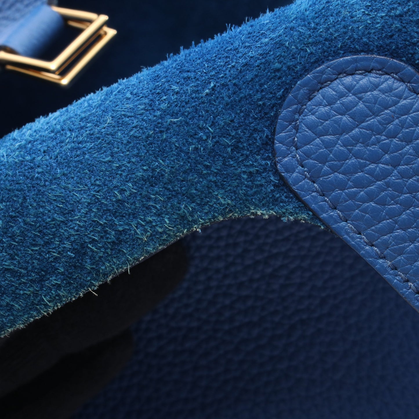 ピコタンロックMM ブルードガリス ハンドバッグ トリヨンクレマンス ブルー ゴールド金具 Z刻印 エルメス バッグ HERMES